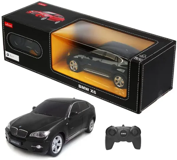 Rastar Samochód Zdalnie Sterowany BMW X6 1:24 Czarny/Czerwony