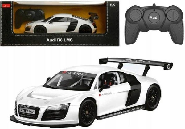Rastar Auto Rc 1:18 Audi R8 Białe/Czerwone