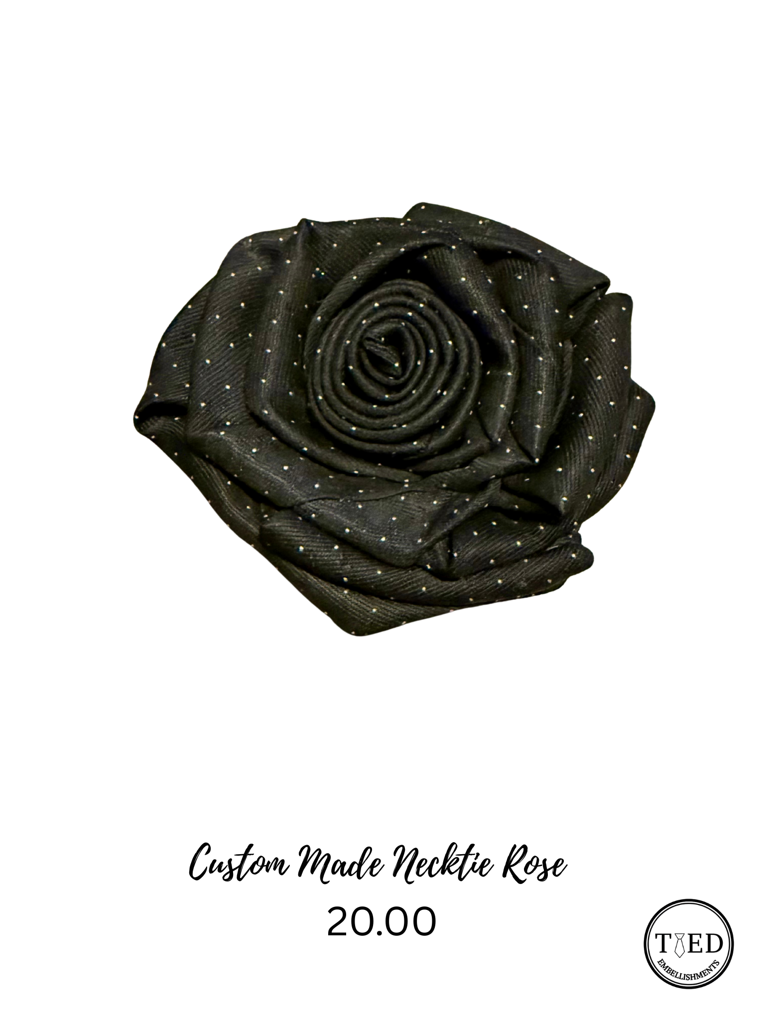 Custom Made Necktie Rose