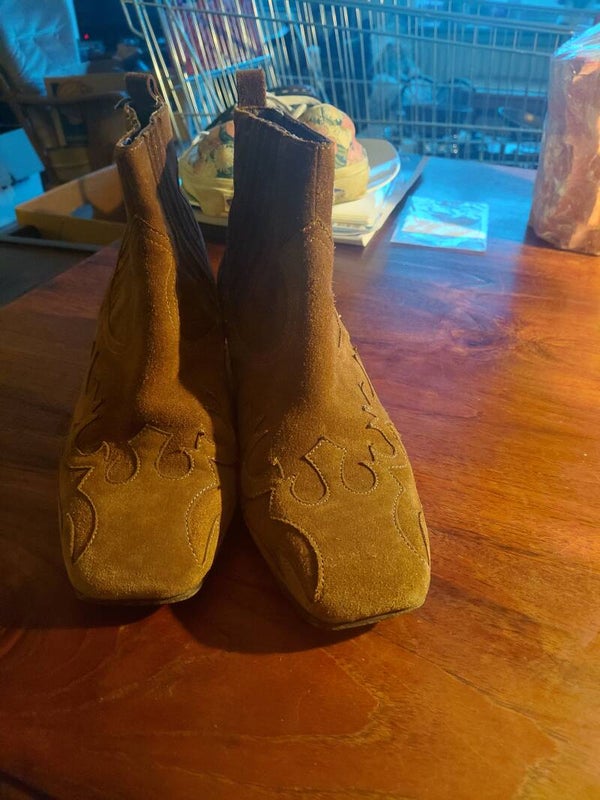 Suede enkel laarsjes 38