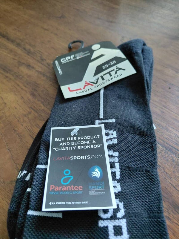 5 paar nieuwe zwarte Lavita sportsokken 35/38