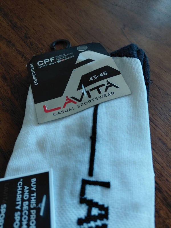 5 paar nieuwe witte Lavita sportsokken 43/46