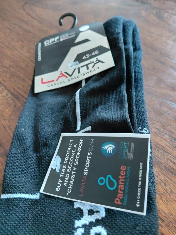 5 paar zwarte nieuwe Lavta sportsokken 43/46