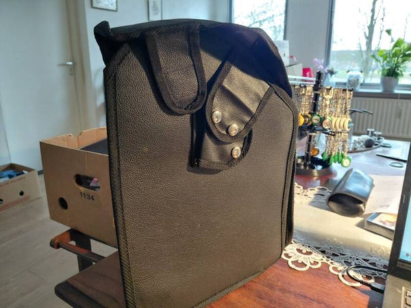 Lederen tas voor punt rollator