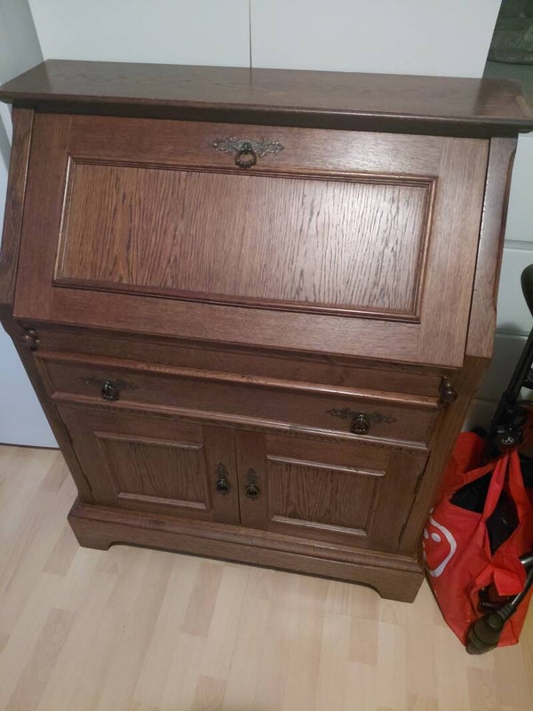 Antiek eiken secretaire