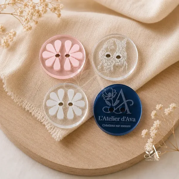 Personnalisation de vos boutons en acrylique