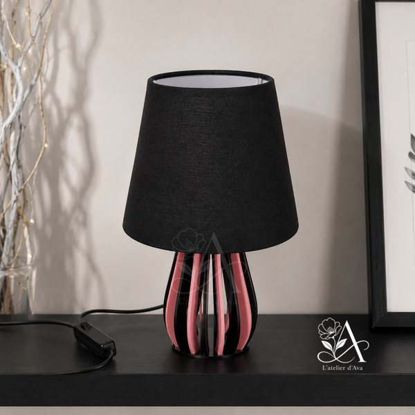 Lampe de chevet acrylique bi-couleur