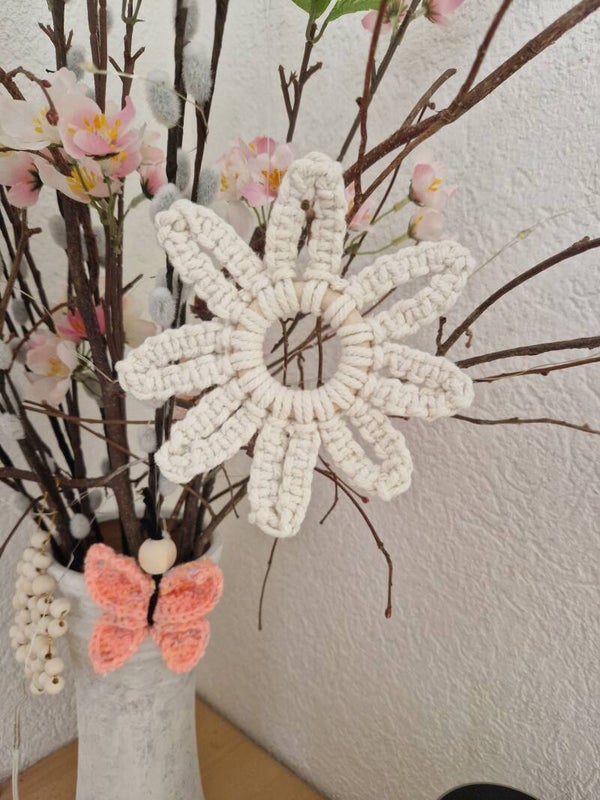 Makramee Blume – natürlich schön & handgeknüpft