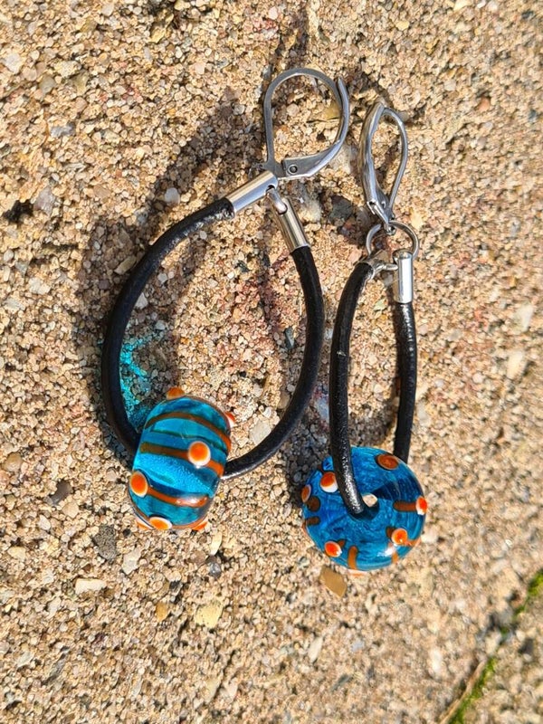 Oorbellen Aqua