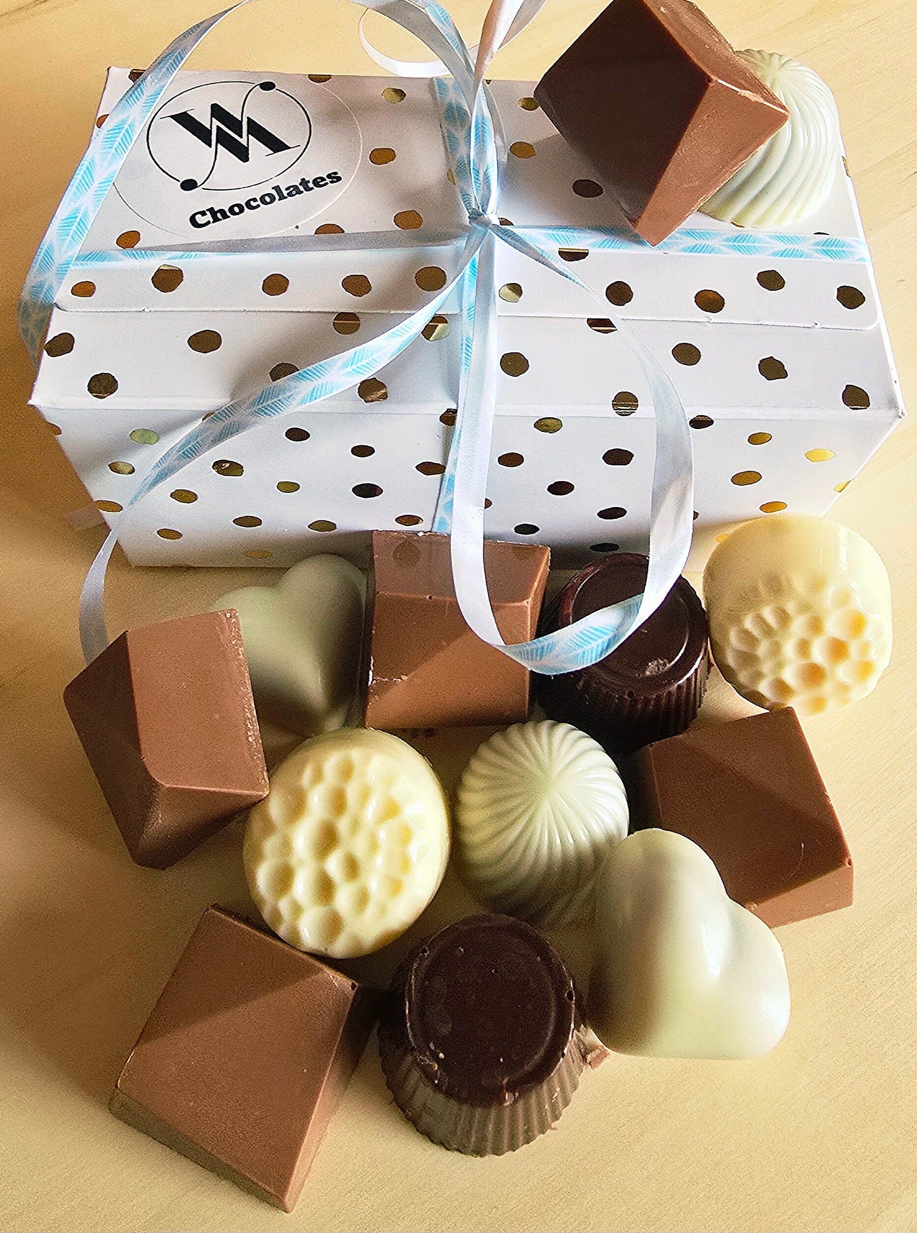 doosje met bonbons 20 stuks (4 verschillende smaken)