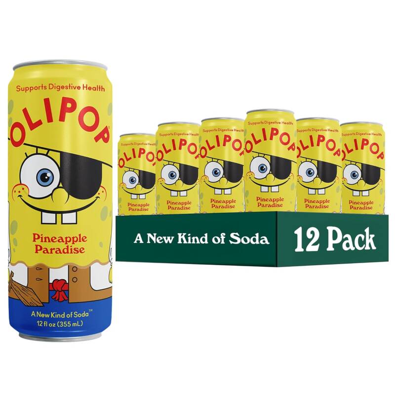 OLIPOP x SpongeBob: Pineapple Paradise Soda