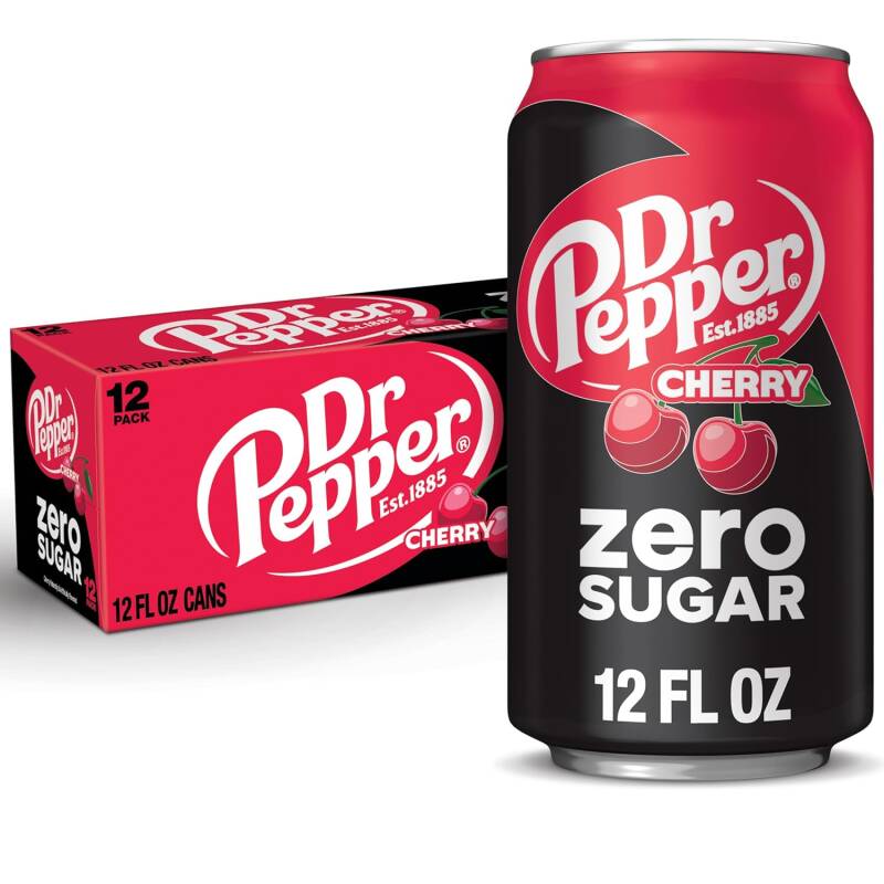 Dr Pepper Cherry Zero Sugar 12-pack cans