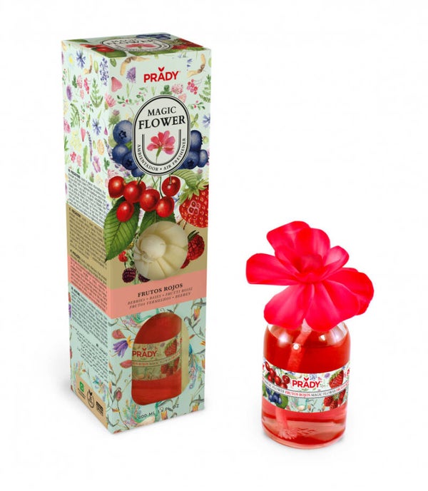 Fleur magique fruits rouge