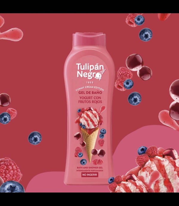 Gel douche et bain moussant (yaourt aux fruits rouges)