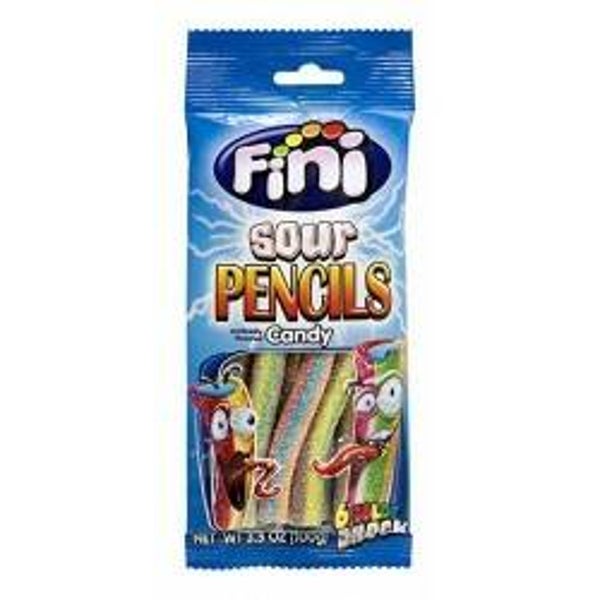 Bonbon  bâtonnet arc-en-ciel acidulé 80 grammes