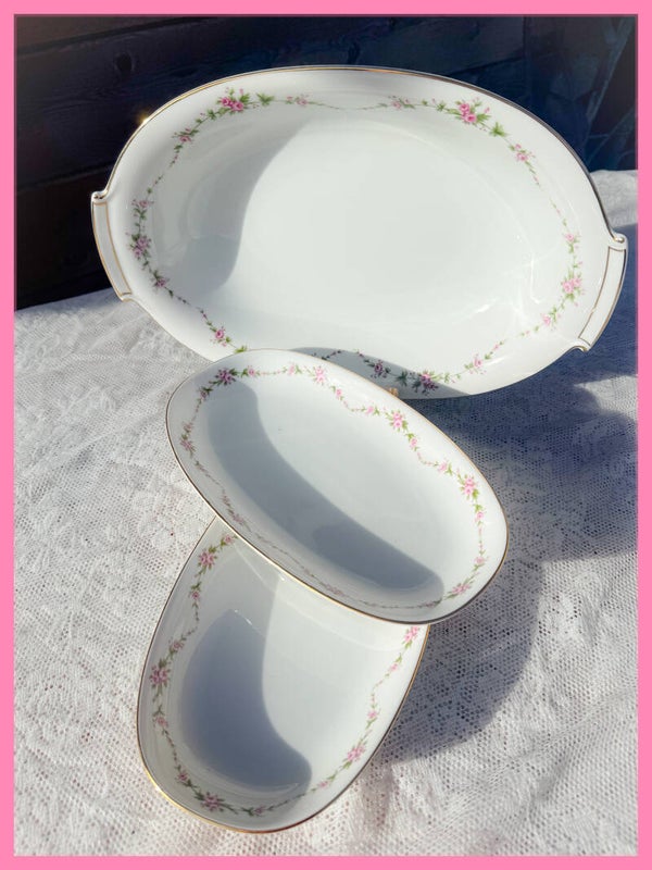 Brocante schalen Krautheim high tea servies schaal broodschaal