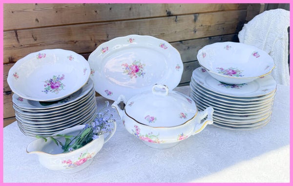 Brocant eetservies dinerservies borden servies Jarolina
