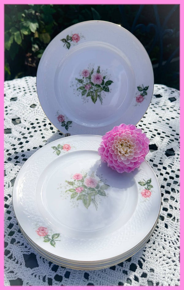 Brocante bordjes gebakbordjes high tea servies Annabell