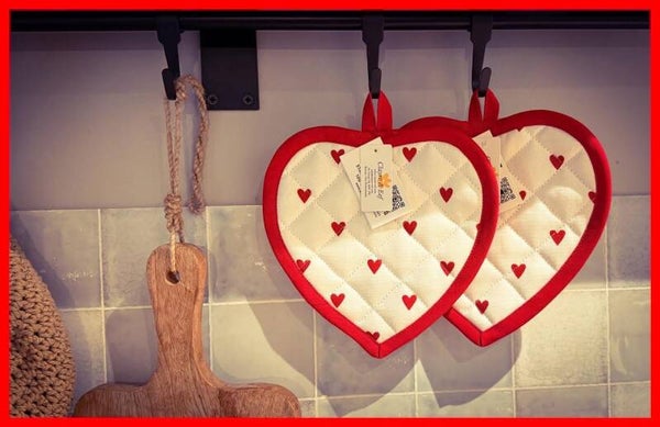 Clayre & Eef pannenlap hartjes