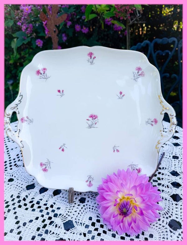 Brocante gebakschaal hutschenreuther high tea servies