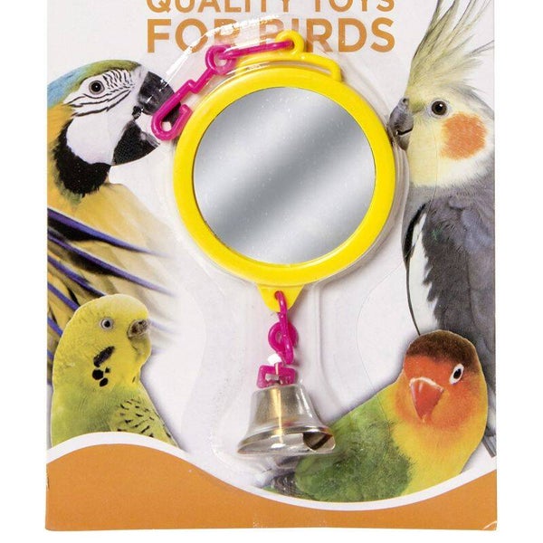 MIRROIR EN PLASTIQUE AVEC CLOCHE