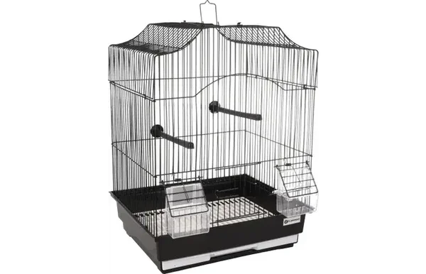 Cage pour oiseaux Lampung 2 Noir (110218)