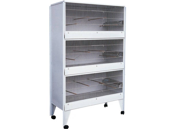 Volière nr 32 blanc 100 x50 x176cm A-B
