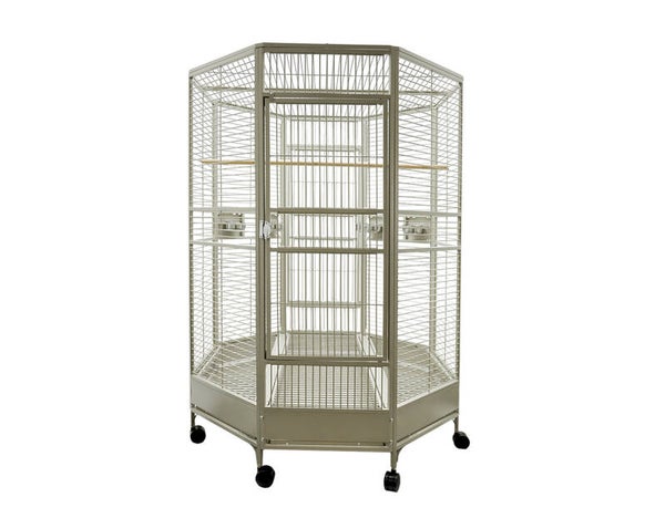 Cage perroquet Zany beige 132x132x185cm L (3 Box)