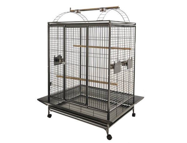 Cage perroquet Evita3gris martel.121x96x171cm