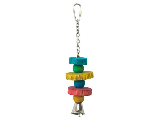 Jouet oiseau 3 petites balles et sonnette 24cm