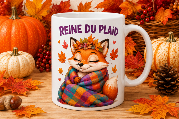 Mug ; " Reine du plaid "