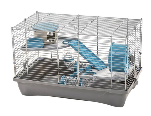 Cage hamster Flat VIP gris 38x58x32cm