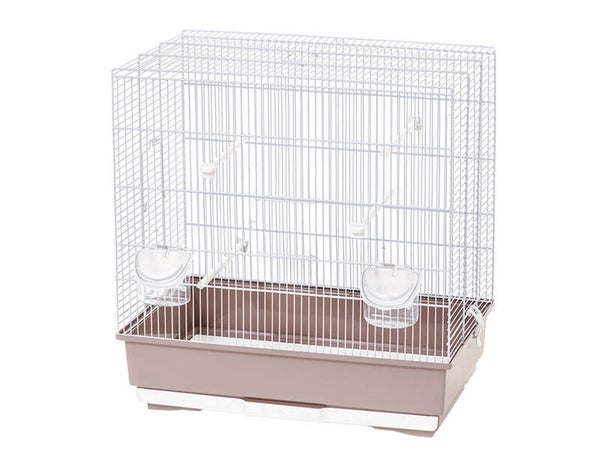 Cage oiseaux Mara noir/sable 58x59x36cm