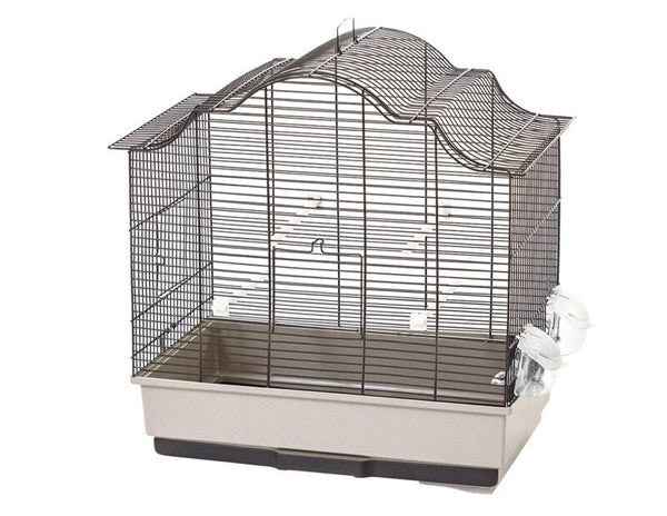 Cage oiseaux Sophia 1 noir/sable 57x56x33cm