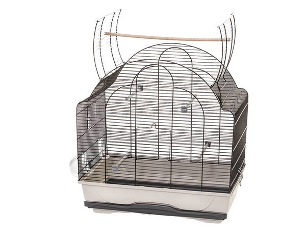 Cage toit ouvrant Daisy noir/sable 57x37x71cm