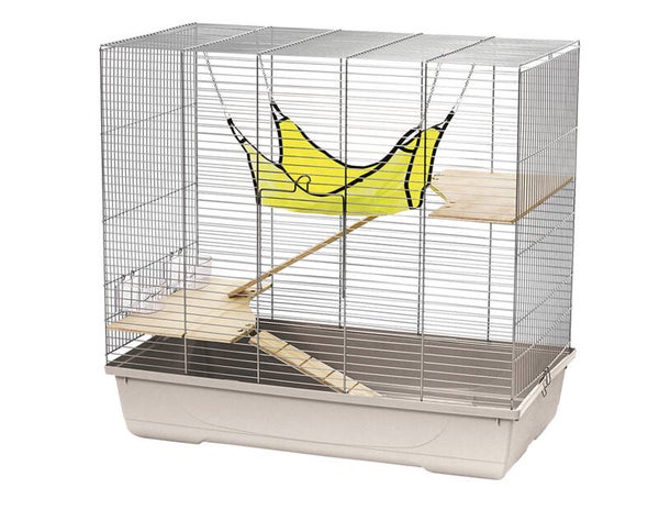 Cage à rats et furets beige 75x78x44cm