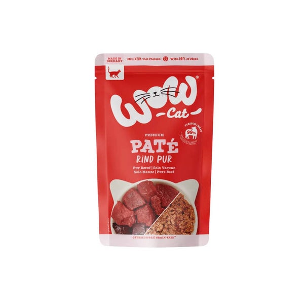 Patée Pur bœuf 125g - Wow cat