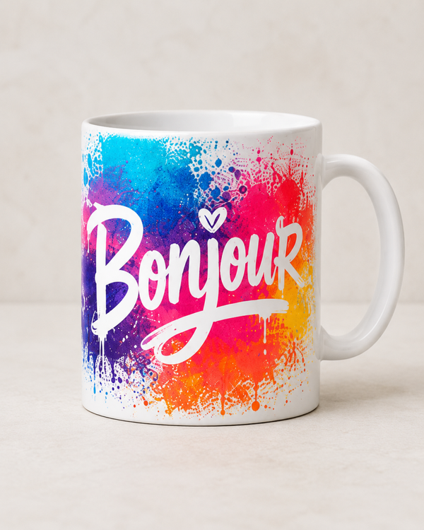 Mug ; Bonjour