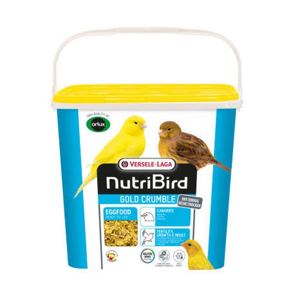 Gold Crumble Canaris 4kg - Pâtée jaune Sèche - NutriBird