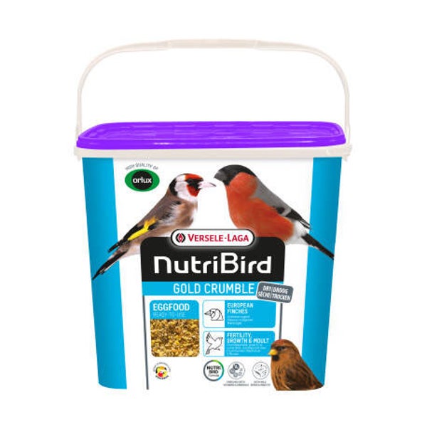 Gold Crumble Oiseaux Indigènes 4kg - Pâtée Sèche - NutriBird