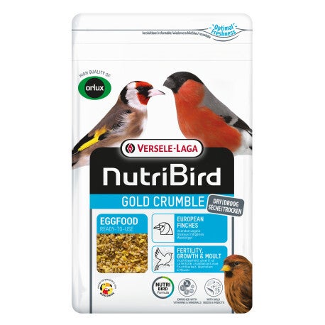 Gold Crumble Oiseaux Indigènes 800g - Pâtée Sèche - NutriBird