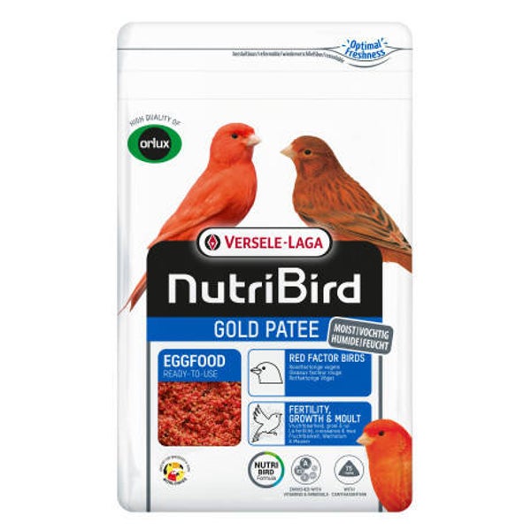 Gold Pâtée Rouge Oiseaux Facteur Rouge 1kg - Pâtée rouge grasse - NutriBird