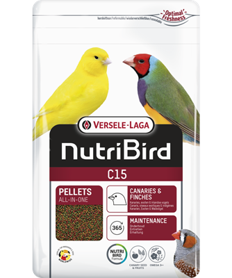 Nutribird C15 3kg - Aliment d'entretien pour canaris, oiseaux exotiques et indigènes