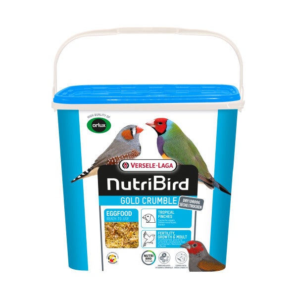 Gold Crumble Oiseaux exotiques 4kg - Pâtée sèche avec insectes - NutriBird