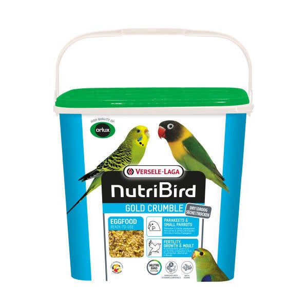 Gold Crumble Perruches et Petits Perroquets 4kg - Pâtée Sèche - NutriBird