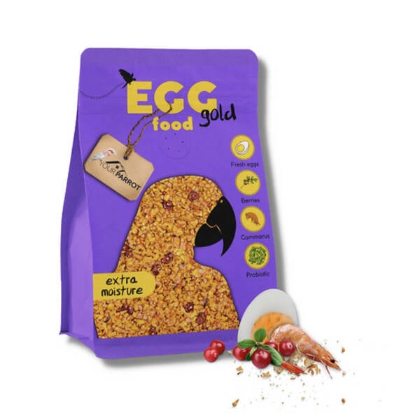 Soft Eggfood Gold 1kg - Pâtée grasse aux oeufs pour grandes perruches et perroquets