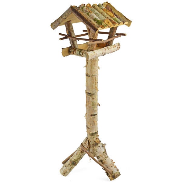 Mangeoire maison sur pied rustique