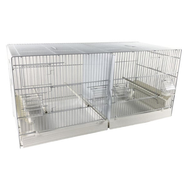 Cage Domus-Molinari 90cm laquée en blanc