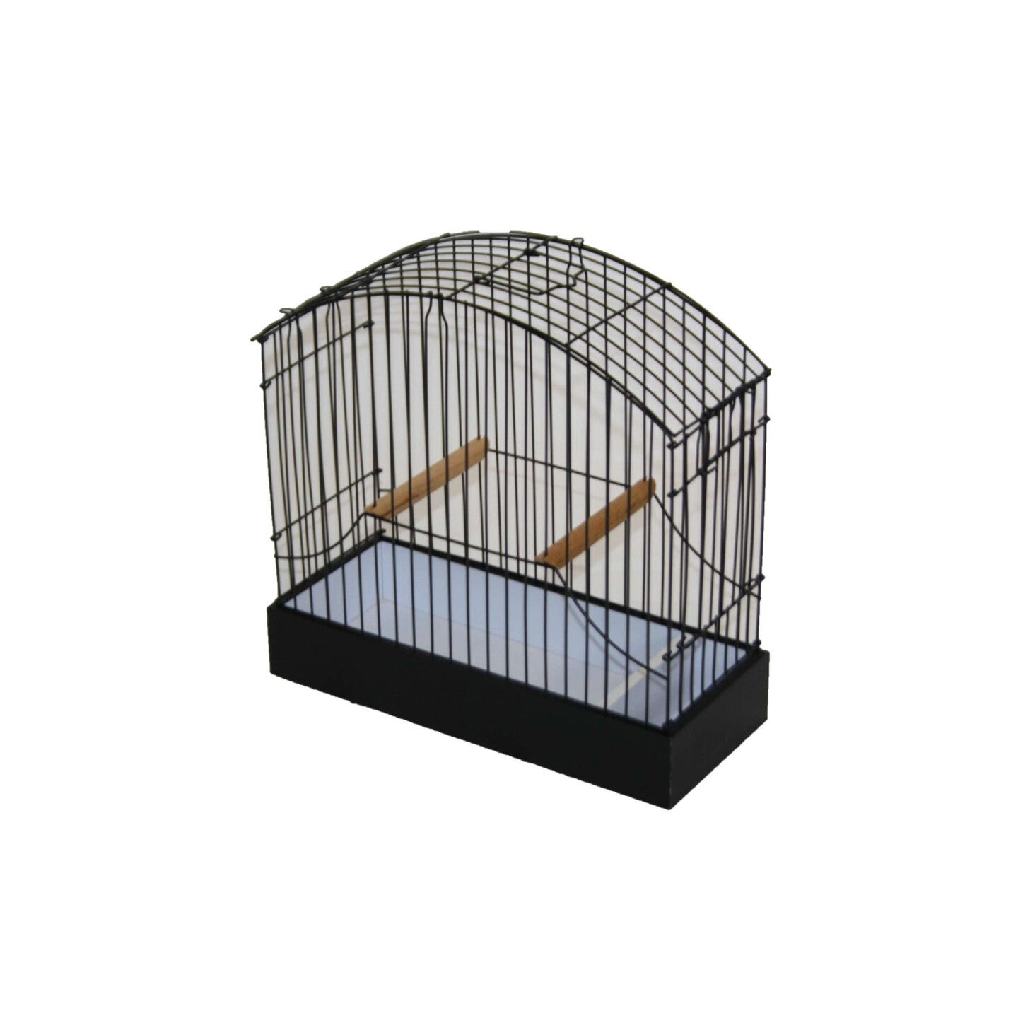 Cage d'exposition complète border/fife 30 x 12,2 x 29cm - perchoirs 12mm inclus