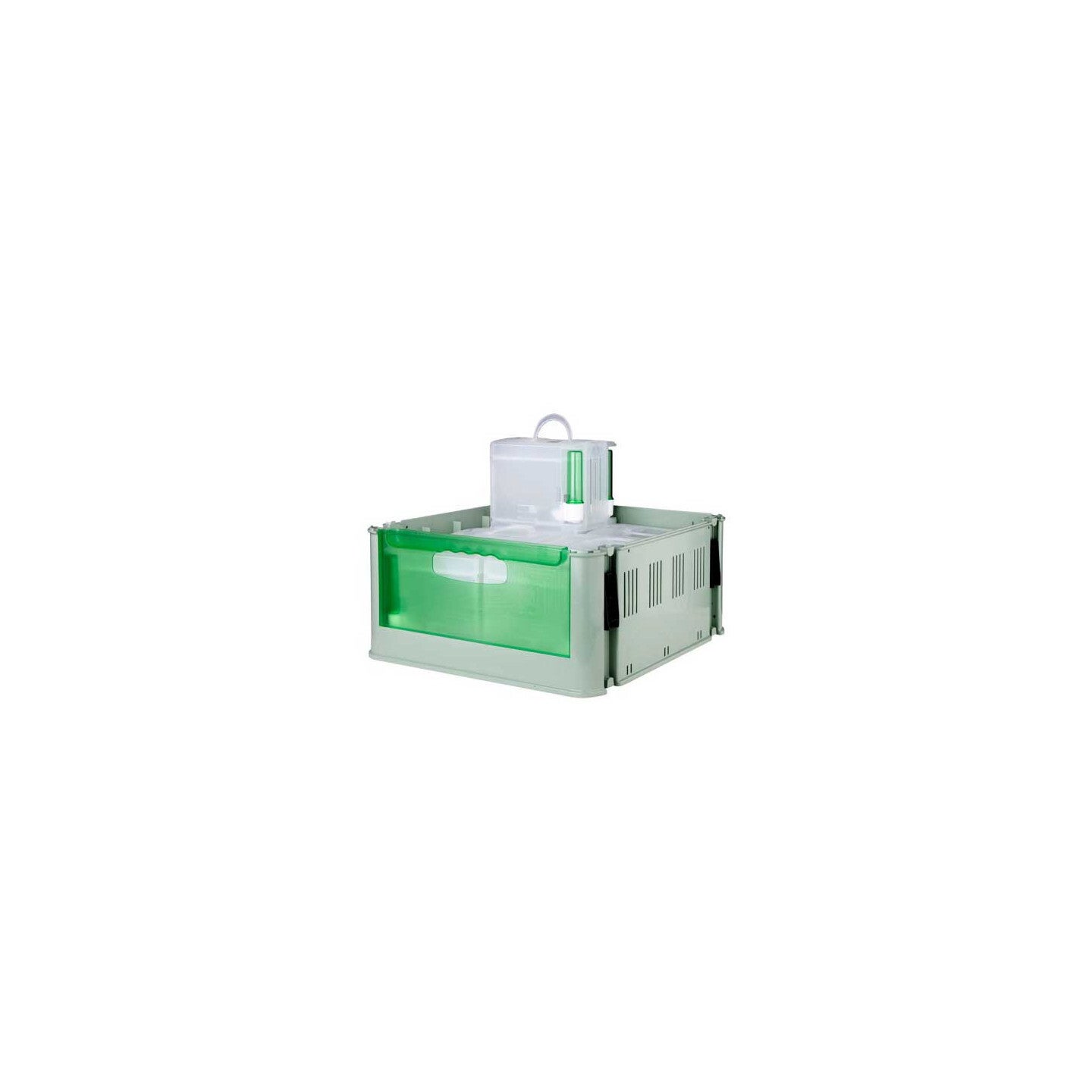 Box de transport avec 6 cageots individuels